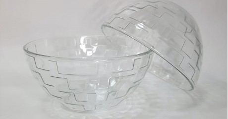 Салатник стеклянный "Лабиринт" 16 см